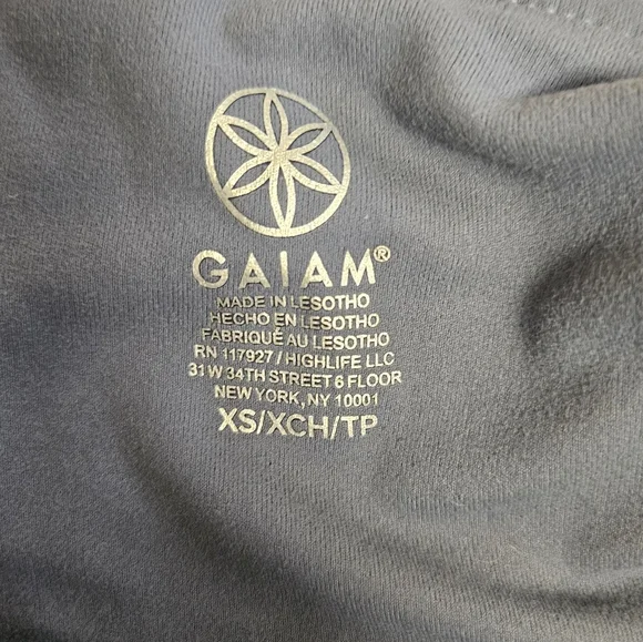 GAIAM NWT light blue women's XS leggings - Picture 2 of 6